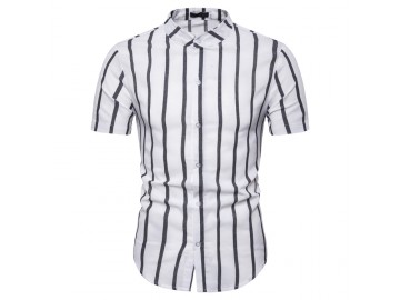 Camisa Vintage Stripes - Branco 
