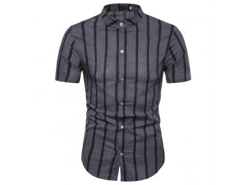 Camisa Vintage Stripes - Cinza