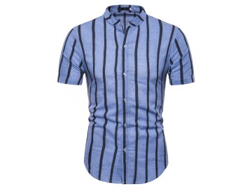 Camisa Vintage Stripes - Azul 