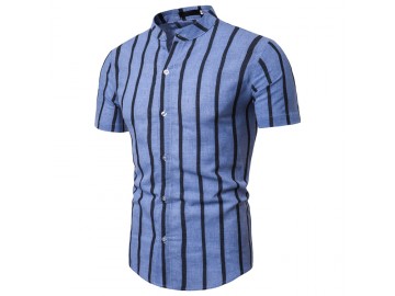 Camisa Vintage Stripes - Azul