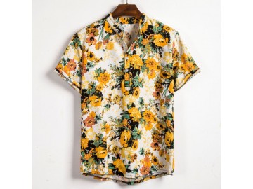 Camisa Havaiano Henley - Flower